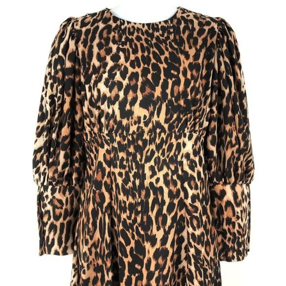 N DUO ShopBop Lady Leopard Di Dress size 38 NWT - Picture 4 of 13